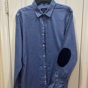 Zara Men's Blue Casual Button Down Shirt